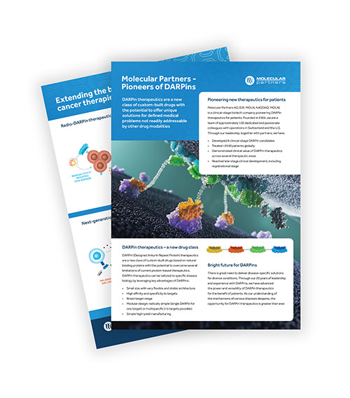 Learn how we are pioneering DARPins for diseases with high unmet need